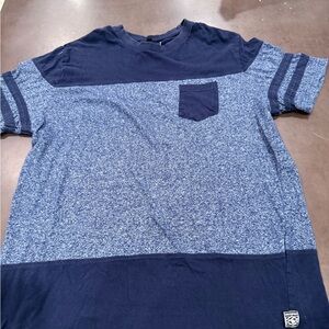 South Pole Navy and Heather Blue Block Tee